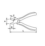 Alicate corte diagonal mini Ega Master Titacrom® Bimat codigo 62247