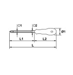 Destornillador Pozidriv varilla hehagonal Ega Master PZ-1 Mastertork codigo 66462