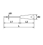 Destornillador torx Ega Master T-6 Mastertork codigo 66474