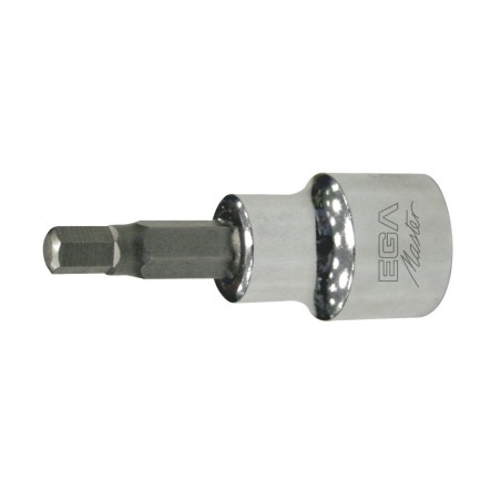 Punta atornilladora con vaso Ega Master 1/4" hexagonal 2 mm. codigo 55698