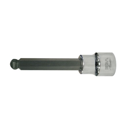 Punta atornilladora con vaso Ega Master 3/8" larga hexagonal 8 mm. punta bola codigo 66786