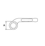 Llave estrella de golpe Ega Master curva 24 mm. codigo 54951