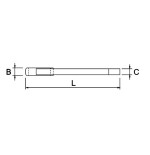 Llave estrella de golpe Ega Master curva 60 mm. codigo 54960