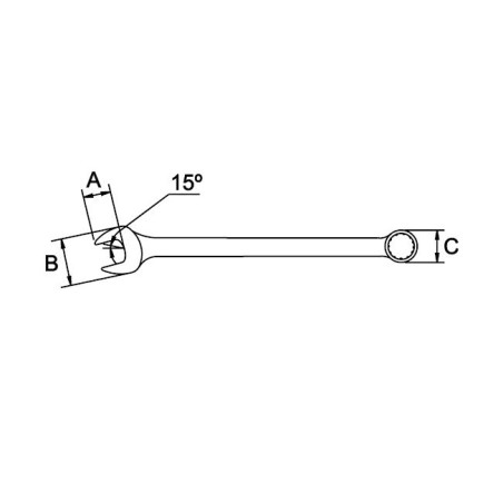Llave combinada Ega Master maxi 75 mm. codigo 55301