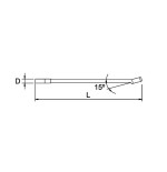 Llave combinada extra larga Ega Master 7 mm. cromado aerospacial codigo 56406
