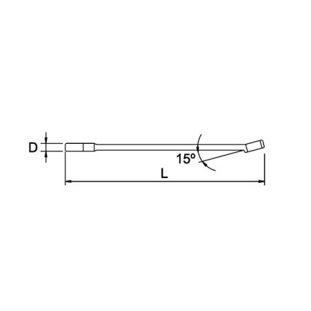 Llave combinada extra larga Ega Master 13/16" cromado pulido espejo codigo 56433