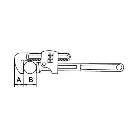 Llave Stillson Ega Master reforzada 8" codigo 61001