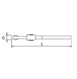 Llave Stillson Ega Master reforzada 12" codigo 61003