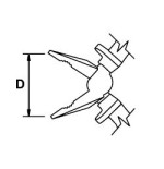 Alicate universal Ega Master 210 mm. Mastercut Titacrom® Bimat codigo 62479