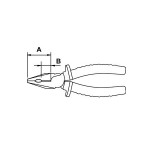 Alicate universal Ega Master 165 mm. Mastercut Titacrom® Bimat codigo 62495