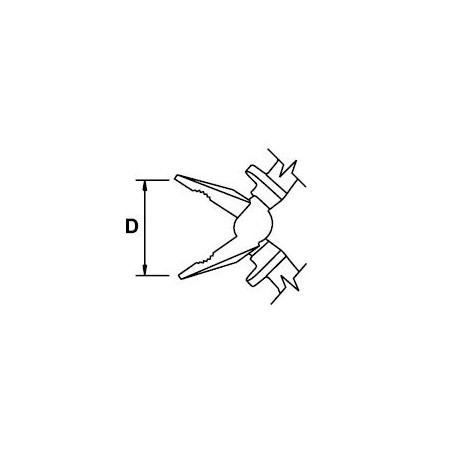 Alicate universal Ega Master 165 mm. Mastercut Titacrom® Bimat codigo 62495