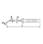 Alicate telefonista boca curva Ega Master 200 mm. Mastercut Titacrom® Bimat codigo 62501