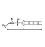 Alicate telefonista boca curva Ega Master 200 mm. Mastercut Titacrom® Bimat codigo 62501