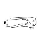 Tenaza grip de bocas largas Ega Master 8,5"  codigo 62486