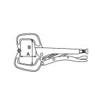 Tenaza grip con mordazas en "C" basculantes Ega Master 18"  codigo 62491