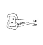 Tenaza grip con mordazas en "C" Ega Master 11"  codigo 62492