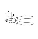 Alicate universal Ega Master 160 mm. pulido Bimat codigo 62450
