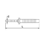 Alicate universal Ega Master 160 mm. pulido Bimat codigo 62450