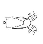 Alicate universal Ega Master 180 mm. pulido Bimat codigo 62451