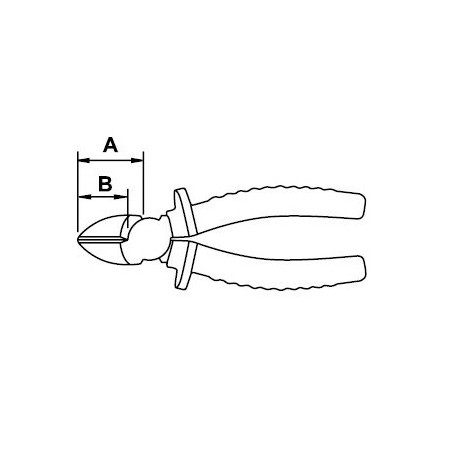 Alicate corte diagonal Ega Master 190 mm. Titacrom® Bimat codigo 62540