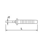 Alicate corte diagonal Ega Master 190 mm. Titacrom® Bimat codigo 62540