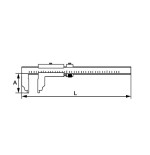 Calibre bocas largas y ajuste fino Ega Master 200 mm. 0,02 mm. codigo 65483