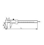 Calibre digital carcasa metalica Ega Master 150 mm. 0,01 mm. codigo 65486