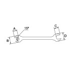 Llave fija Ega Master extrafina 14-15 mm. codigo 56204