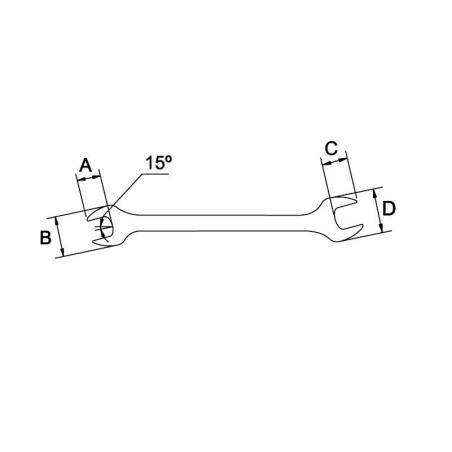 Llave fija Ega Master extrafina 11/16"-3/4" codigo 56216