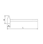 Martillo rivoir Ega Master 30 mm. mango madera hickory codigo 69692