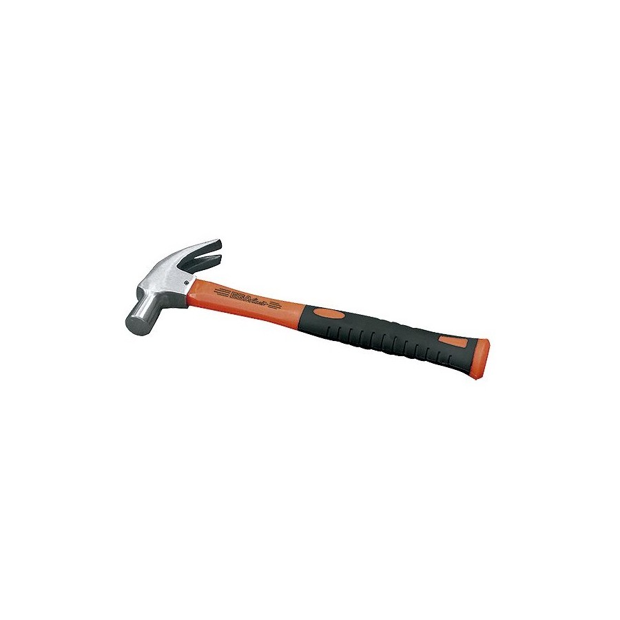 Martillo de uña modelo americano Ega Master 25 mm. mango fibra de vidrio codigo 69745