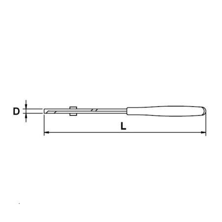 Tenaza canal boca fina Ega Master 12" con mango codigo 68557