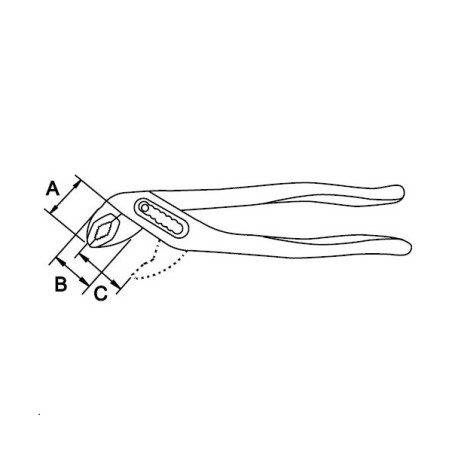 Tenaza canal boca fina Ega Master 7" Titacrom® codigo 68558