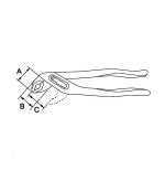 Tenaza canal boca fina Ega Master 7" Titacrom® codigo 68558
