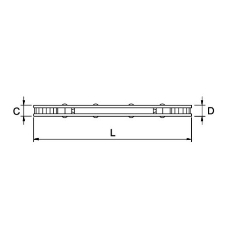 Llave estrella de carraca plana Ega Master 3/8" - 7/16" codigo 65114
