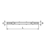 Llave estrella de carraca plana Ega Master 5/8" - 11/16" codigo 65116