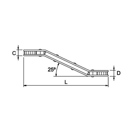 Llave estrella de carraca acodada Ega Master 3/8" - 7/16" codigo 65125