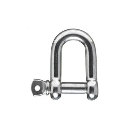 Grillete recto acero inoxidable A-4 4 mm.