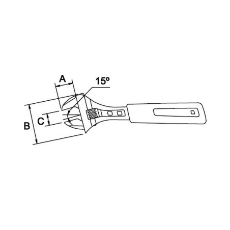 Llave ajustable Ega Master 12" Titacrom® confort codigo 61909
