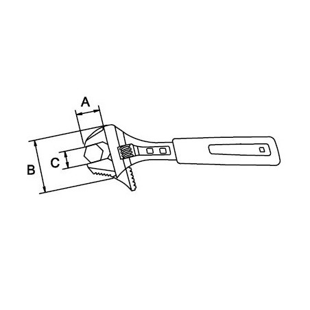Llave ajustable combi Ega Master 12" Titacrom® confort codigo 61945