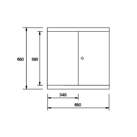 Armario de pared Ega Master 680x300x680 mm. codigo 50976