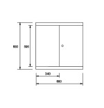 Armario de pared Ega Master 680x300x680 mm. codigo 50976