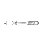 Llave de carraca reversible Ega Master 1/2" standard codigo 62606