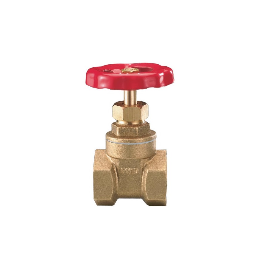 Valvula de compuerta laton con rosca 2-1/2" cierre metal PN-10