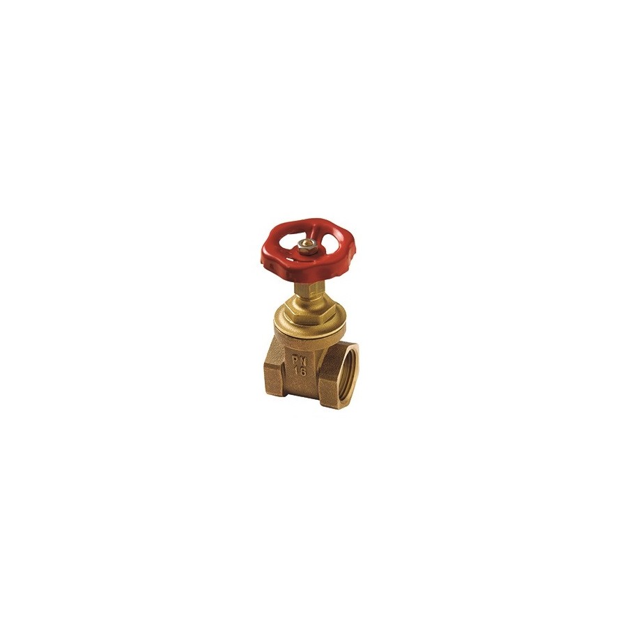 Valvula de compuerta bronce con rosca 1" cierre metal PN-16 Valvula de compuerta bronce con rosca 1" cierre metal PN-16