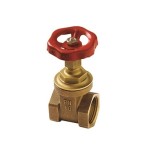 Valvula de compuerta bronce con rosca 1-1/2" cierre metal PN-16
