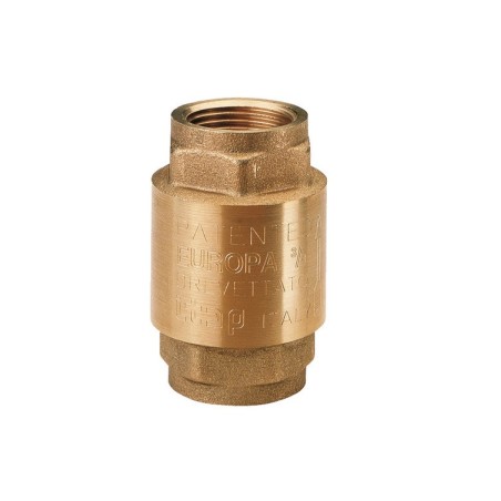 Valvula de retencion Europa con rosca 1-1/2" laton