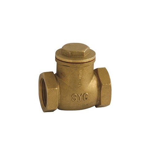 Valvula de retencion a clapeta con rosca 3/4" laton