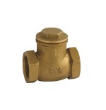 Valvula de retencion a clapeta con rosca 3" laton