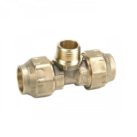 Racor Te macho laton PE 32x1"